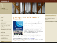 himmelfahrtskirche-musik.de Webseite Vorschau