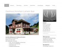 hirschen-luthernbad.ch Webseite Vorschau