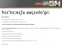 historische-archaeologie.de Webseite Vorschau