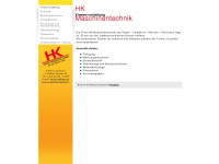 hk-maschinentechnik.at Webseite Vorschau