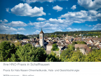 hno-schaffhausen.ch Webseite Vorschau