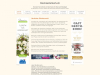 hochzeitstisch.ch Webseite Vorschau