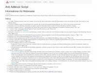 antiblock.org Webseite Vorschau