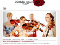 quartetto-tonale.de Webseite Vorschau