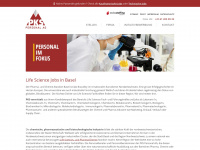 life-science-jobs.ch Webseite Vorschau