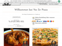 yessir-pizza.at Webseite Vorschau