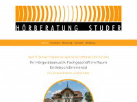 hoerberatung-studer.ch Webseite Vorschau