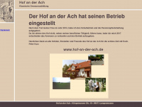 hof-an-der-ach.de Webseite Vorschau
