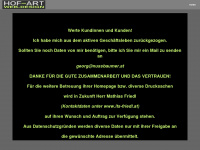 hof-art.at Webseite Vorschau