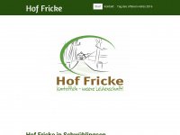 hof-fricke.de Webseite Vorschau