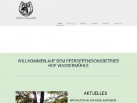 hof-wassermuehle.de Webseite Vorschau