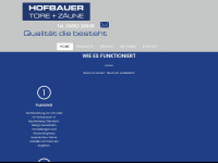 hofbauer-tore.at Webseite Vorschau