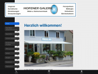 hofener-galerie.de Webseite Vorschau