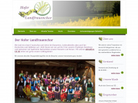 hofer-landfrauenchor.de Webseite Vorschau