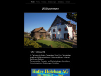 hoferholzbau.ch Webseite Vorschau