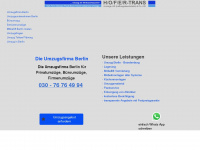 hofertrans-umzuege.de Webseite Vorschau