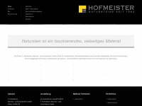 hofmeister-natursteine.de Webseite Vorschau