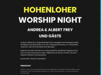 hohenloher-worship-night.de Webseite Vorschau