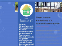 hohner-kinderhaus.de Webseite Vorschau