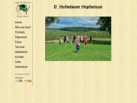 holledauer-hopfamusi.de Webseite Vorschau