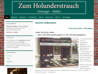 holunderstrauch.at Webseite Vorschau