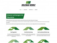 holzbau-heinle.de Webseite Vorschau