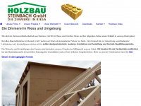 holzbau-steinbach.de Webseite Vorschau
