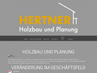 holzbauhertner.ch Webseite Vorschau