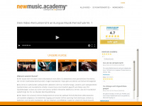 newmusicacademy.de Webseite Vorschau