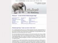 content-elefant.de Webseite Vorschau