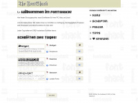 fontshack.com Webseite Vorschau
