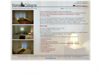 homecologne-unterkunft.de Webseite Vorschau