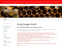honig-zangger.ch Webseite Vorschau