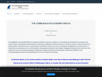 communication-academy.org Webseite Vorschau