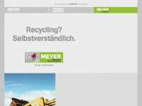 meyer-recycling-bauschutt.de Webseite Vorschau