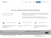 de-pay.de Webseite Vorschau