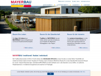 mayerbau.at Webseite Vorschau