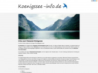 koenigssee-info.de Webseite Vorschau