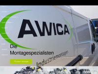 awica.eu Webseite Vorschau