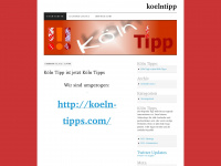 koelntipp.wordpress.com Webseite Vorschau