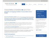 raum-in-form.com Webseite Vorschau
