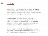matrix-design.ch Webseite Vorschau
