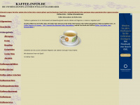 kaffee-infos.de Webseite Vorschau