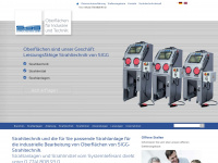 sigg-strahltechnik.de Webseite Vorschau