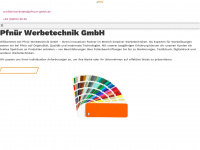 pfnuer-werbetechnik.de Webseite Vorschau
