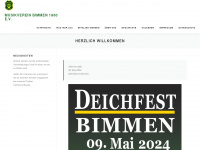 musikverein-bimmen.de Webseite Vorschau