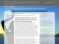 hyaluronsaeure-kosten.de Webseite Vorschau