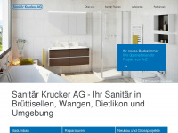 sanitaer-krucker.ch Webseite Vorschau