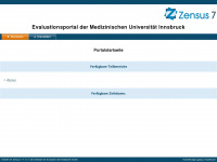 zensus.i-med.ac.at Webseite Vorschau