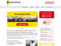 sanicalor.ch Webseite Vorschau